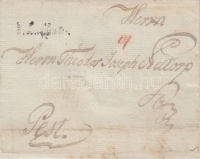 1785 Portós levél / cover with postage due 'v.Kaschau.' - Pest