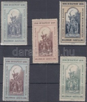 1896 5 klf Millenniumi Világkiállítás levélzáró