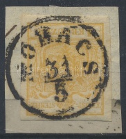 1850 1kr kivágáson 'MOHÁCS'