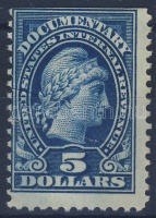 USA 1914 Documentary 5$ Scott 220 ívszéli