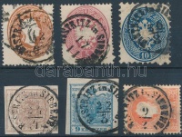 1850-1864 6 klf bélyeg 'BISTRITZ in SIEBENB:'