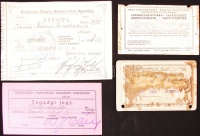 1888-1910 5 db érdekes igazolvány