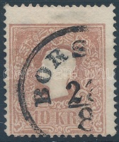 1858 10kr II. 'BORS(ZÉK)' (Gudlin 500p)