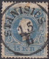 1858 15kr (papírelvékonyodás/thin paper) 'STANISICS' (Gudlin 300p)