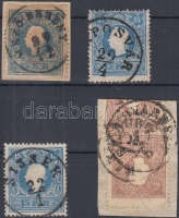 1858 10kr, 3 x 15kr