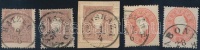 1858-1861 5 db bélyeg
