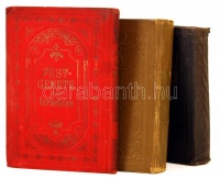 3 db imádságoskönyv: Landau, M[oses] I[srael] [Halevi]: Festgebete der Israeliten. 4. köt.: Jom Kippur. Bécs-Bp., 1905, Schlesinger. Lekopott aranyozású bőr kötésben, héber-német bilingvis kiadás, jó állapotban.; Stern, S. G.: