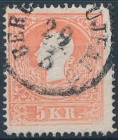 1858 5kr 'BERE(TTYÓ) ÚJFALU'