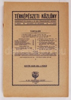 Térképészeti közlöny. Szerkeszti és kiadja a M. Kir. Állami Térképészet. IV. kötet 3.-4. szám 1937. (hátsó borító nélkül)