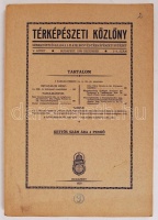 Térképészeti közlöny. Szerkeszti és kiadja a M. Kir. Állami Térképészet. V. kötet 3.-4. szám 1939.