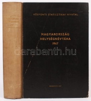 Központi Statisztikai Hivatal: Magyarország Helységnévtára 1967. 864p.