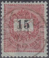 1889 15kr 'LIPTÓ - UJVÁR'