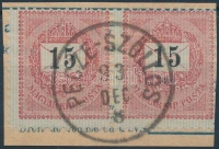 1889 15kr pár 'PECZE - SZŐLŐS'