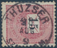 1889 15kr 'THUZSER SZ(ABOLCS) M.'