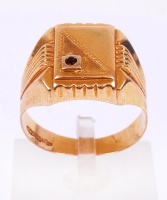 Férfi pecsétgyűrű 18K arany / Men's ring 18 C gold 7,4g m: 70