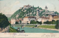 Graz, Mur. Schlossberg / castle (fa)