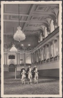 Vienna, Wien; Spanische Reitschule 'Pas de Trois' / riding school, Demonstration of classic horsemanship, interior (EK)