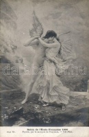 Salon de l'École Francaise 1906, Psyché / erotic nude art postcard s: Marquis de Fraysseix (EB)