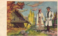 Latvian folklore, artist signed (pinhole)