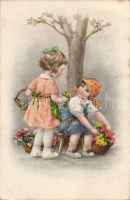 Children and flowers (EB)
