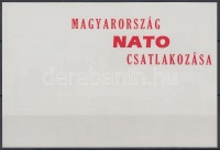 1999/3 Magyarország NATO csatlakozása emlékív piros hátoldali felülnyomattal