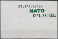 1999/3 Magyarország NATO csatlakozása emlékív zöld hátoldali felülnyomattal