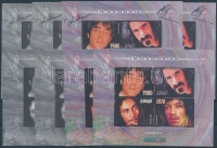 2000/41 In memoriam John Lennon, Bob Marley, Frank Zappa, Jimi Hendrix 8 db-os emlékív garnitúra azonos sorszámmal
