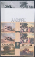 2008/37 Lotz Károly 4 db-os emlékív garnitúra (30.000)