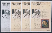 2008/35 Babits Mihály 4 db-os emlékív garnitúra (30.000)