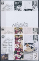 2008/25 Gundel Károly 4 db-os emlékív garnitúra (30.000)