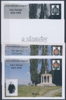 2008/14 Türr István 4 db-os emlékív garnitúra (30.000)