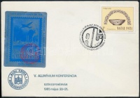 1985 Alumínium emlékív alkalmi bélyegzésű borítékon (15.000)