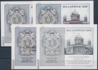 2003/28 Ajándék a 2004-es katalógus vásárlóinak felülyomott emlékív 4 db-os garnitúra azonos sorszámmal