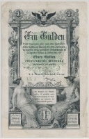 1866. 1G vízjellel T:restaurált
Austrian Empire 1 Gulden with watermark C:restored
Adamo G97