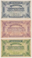 1946. 50.000AP + 100.000AP + 500.000AP 'Magyar-Olasz Bank R.T. Ráday utcai fiókja' T:II,III