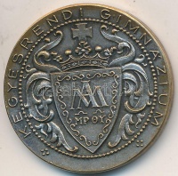Berán Nándor (1889-1965) DN 'Kegyesrendi Gimnázium / Első piarista gyorsíróverseny - A II. legjobb alsó osztályos gyorsírónak' ezüstözött Br emlékérem (35mm) T:2