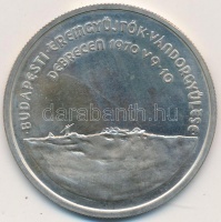 Csúcs Viktória (1934-) 1970. 'Budapesti Éremgyűjtők Vándorgyűlése Debrecen' Ag emlékérem (22,52g/0.800/42mm) T:2
