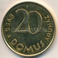 1994. 'Domus 1974-1994 / 20 éves a Domus Áruház' aranyozott fém emlékérem (43mm) T:2 (PP)