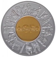 Svájc 2002. '200 éves a Georg Fischer cég' Au(5g/0.585/18mm) és Ag(31g/0.900/18-40mm) emlékérem T:PP dísztokban tanúsítvánnyal
Switzerland 2002. 'Souvenir medal for employees 200 years Georg Fischer' Au(5g/0.585/18mm) and