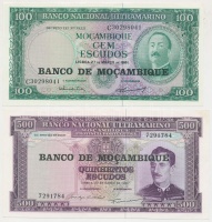 Mozambik 1961. 100Esc + 1967. 500Esc + 1970. 50Esc + 1972. 1000Esc T:I,I- (hajtatlan)
Mozambique 1961. 100 Escudos + 1967. 500 Escudos + 1970. 50 Escudos + 1972. 1000 Escudos C:UNC,AU (unfolded)
Krause 109,110,111,115