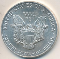 Amerikai Egyesült Államok 1991. 1$ Ag 'Walking Liberty' T:1- 
USA 1991. 1 Dollar Ag 'Walking Liberty' C:AU