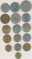 Jugoszlávia 1965-1991. 16db klf fémpénz T:vegyes
Yugoslavia 1965-1991. 16pcs of diff coins C:mixed