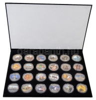 Libéria 2001. 10$ 'Szabadság pillanatai' multicolor emlékpénz sorozat 24db-ja eredeti díszdobozban T:PP
Liberia 2001. 10$ 'Moments of Freedom' 24pcs of multicolor commemorative coin series in original case C:PP