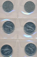 Málta 50db-os fémpénz gyűjtemény műbőr albumban T:vegyes
Malta 50pcs of coins in collector's album C:mixed