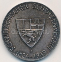 Svájc 1949. 'Szövetségi Lövészünnep, Chur / Svájci Lövész Szövetség 1824-1949' jelzetlen Ag emlékérem (15g/33mm) T:2
Switzerland 1949. 'Federal Shooting Festival Chur (Eidgenössisches Schützenfest Chur) / Shooting Association