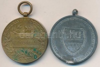 1898. 'Jubileumi Emlékérem Fegyveres Erő Számára / Signum memoriae (AVSTR)' Br érem mellszalag nélkül + 1940. 'Erdélyi részek felszabadulásának emlékére' cink kitüntetés mellszalag nélkül szign.: BERÁN T:2-,2
Hungary 1898.