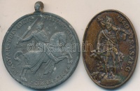 1941. 'Délvidéki Emlékérem' cink emlékérem mellszalag nélkül szign.:BERÁN L. + 1849. 'Isaszeg' Br jelvény (37x26mm) T:2-
Hungary 1941. 'Commemorative Medal for the Return of Southern Hungary' zinc medal without ribbon sign.:BERÁN L.