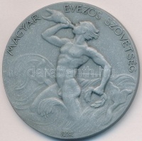 Berán Lajos (1882-1943) 1940. 'Magyar Evezős Szövetség / Középiskolai Kezdő Nyolcas I. Bpest. 1942.VI.7.' Zn díjérem (50mm) T:2
