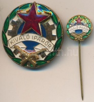~1960-1970. 'Kiváló iparőr' zománcozott jelvény, dobozban, kitűzővel T:2