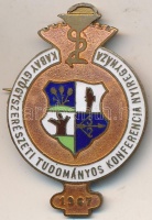 1967. 'Kabay Gyógyszerészeti Tudományos Konferencia Nyíregyháza' zománcozott fém jelvény T:2